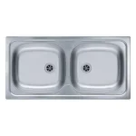 Pomivalno korito B70 . Inox pomivalno korito B70 je vgradno. Korito ima dve posodi. Postavitev korita je univerzalna (levo ali desno). Minimalna širina