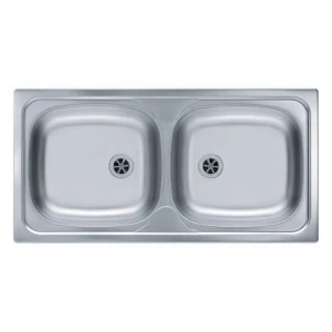 Pomivalno korito B70 . Inox pomivalno korito B70 je vgradno. Korito ima dve posodi. Postavitev korita je univerzalna (levo ali desno). Minimalna širina