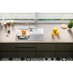 Pomivalno korito E30 . Inox pomivalno korito E 30 je vgradno. Korito ima odlagalno površino. Postavitev korita je univerzalna (levo ali desno). Dimenzija: -