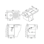 Pomivalno korito E30 . Inox pomivalno korito E 30 je vgradno. Korito ima odlagalno površino. Postavitev korita je univerzalna (levo ali desno). Dimenzija: -