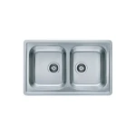 Pomivalno korito E40 . Inox pomivalno korito E 40 je vgradno. Korito ima dve posodi. Postavitev korita je univerzalna (levo ali desno). Dimenzija: - D: 81 cm x