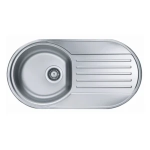 Pomivalno korito F 40 . Inox pomivalno korito F40 je vgradno. Postavitev korita je univerzalna (levo ali desno). Minimalna širina omarice je 45 cm. Velikost