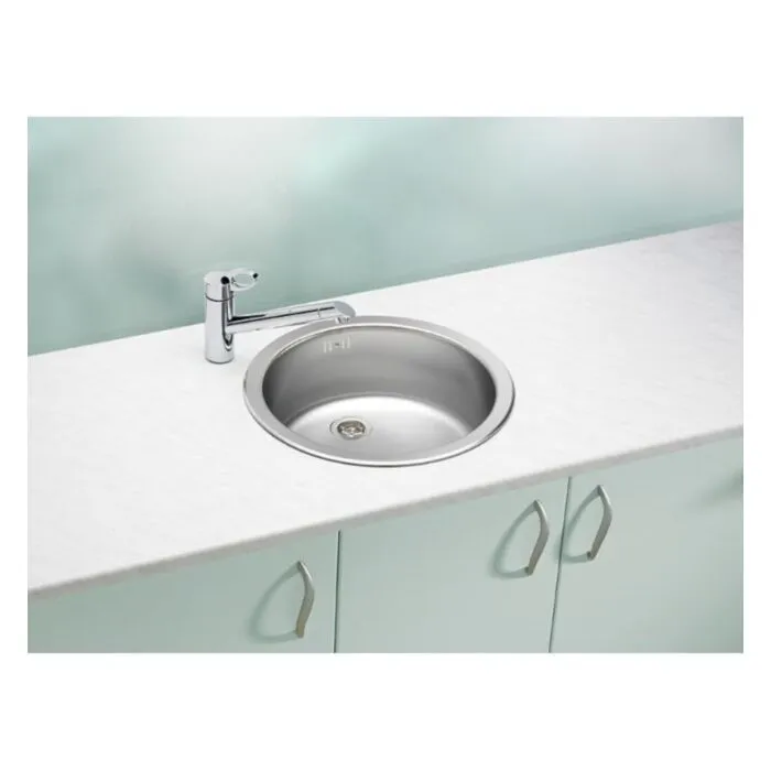 Pomivalno korito F10 . Inox pomivalno korito F 10 je vgradno. Postavitev korita je univerzalna (levo ali desno). Minimalna širina omarice je 45 cm. Velikost