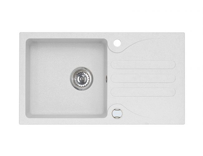 Pomivalno korito G30 Pomivalno korito G30 je narejeno iz granitala. Korito je vgradno. Minimalna širina omarice je 50 cm. Postavitev kotrita je univerzalana (levo ali desno).