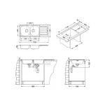 Pomivalno korito LN100 . Inox pomivalno korito LN 100 je vgradno. Korito ima dve posodi, eno večjo in eno manjšo ter odlagalno površino. Postavitev korita