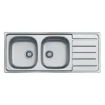 Pomivalno korito LN100 . Inox pomivalno korito LN 100 je vgradno. Korito ima dve posodi, eno večjo in eno manjšo ter odlagalno površino. Postavitev korita