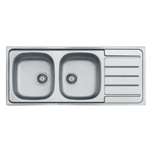 Pomivalno korito LN100 . Inox pomivalno korito LN 100 je vgradno. Korito ima dve posodi, eno večjo in eno manjšo ter odlagalno površino. Postavitev korita