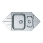 Pomivalno korito LN40 . Inox pomivalno korito LN 40 je vgradno. Korito je kotno in ima dve posodi. Minimalna širina omarice je 60 cm. Korito vsebuje sifon.