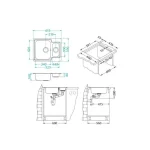 Pomivalno korito LN50 . Inox pomivalno korito LN 50 je vgradno. Korito ima dve posodi, eno večjo in eno manjšo. Postavitev korita je univerzalna (levo ali