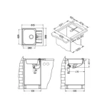 Pomivalno korito LN60 . Inox pomivalno korito LN 60 je vgradno. Korito ima eno posodo, ter odlagalno površino. Postavitev korita je univerzalna (levo ali