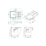 Pomivalno korito LN70 . Inox pomivalno korito LN 70 je vgradno. Korito ima dve posodi, eno večjo in eno manjšo, ter odlagalno površino. Postavitev korita je