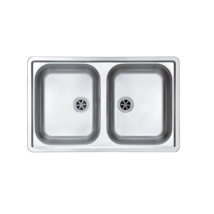 Pomivalno korito LN90 . Inox pomivalno korito LN 90 je vgradno. Korito ima dve posodi. Postavitev korita je univerzalna (levo ali desno). Minimalna širina