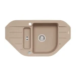 Pomivalno korito Ni60 . Pomivalno korito NI60 je kotno in narejeno iz granitala. Korito je vgradno. Minimalna širina omarice pri kotni vgradnji je 90 cm,