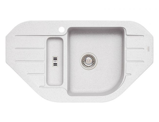 Pomivalno korito Ni60 Pomivalno korito NI60 je kotno in narejeno iz granitala. Korito je vgradno. Minimalna širina omarice pri kotni vgradnji je 90 cm, minimalna širina omarice