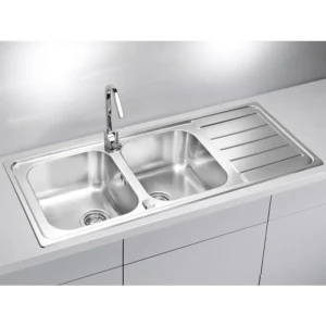 Pomivalno korito OLIMPUS . Inox pomivalno korito OLIMPUS je dimenzije 116 cm x 50 cm. Korito že ima odprtino za kuhinjsko ročno armatur. Vrhunska kakovost,