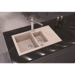 Pomivalno korito R70 . Pomivalno korito R70 je narejeno iz granitala. Korito je vgradno. Minimalna širina omarice je 60 cm. Postavitev kotrita je univerzalana