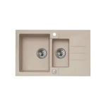 Pomivalno korito R70 . Pomivalno korito R70 je narejeno iz granitala. Korito je vgradno. Minimalna širina omarice je 60 cm. Postavitev kotrita je univerzalana