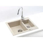 Pomivalno korito R80 . Pomivalno korito R80 je narejeno iz granitala. Korito je vgradno. Minimalna širina omarice je 60 cm. Postavitev kotrita je univerzalana