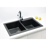 Pomivalno korito R90 . Pomivalno korito R90 je narejeno iz granitala. Korito je vgradno. Minimalna širina omarice je 60 cm. Postavitev kotrita je univerzalana