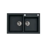 Pomivalno korito R90 . Pomivalno korito R90 je narejeno iz granitala. Korito je vgradno. Minimalna širina omarice je 60 cm. Postavitev kotrita je univerzalana