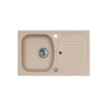 Pomivalno korito RE 30 . Pomivalno korito RE30 je narejeno iz granitala. Korito je vgradno. Minimalna širina omarice je 50 cm. Postavitev kotrita je