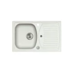 Pomivalno korito RE 30 . Pomivalno korito RE30 je narejeno iz granitala. Korito je vgradno. Minimalna širina omarice je 50 cm. Postavitev kotrita je