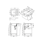 Pomivalno korito ZM 10 . Inox pomivalno korito ZM 10 je vgradno. Korito ima eno posodo. Postavitev korita je univerzalna (levo ali desno). Minimalna širina