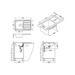 Pomivalno korito ZM 20 . Inox pomivalno korito ZM 20 je vgradno. Korito ima odlagalno površino. Postavitev korita je univerzalna (levo ali desno). Minimalna