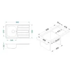 Pomivalno korito ZM 30 . Inox pomivalno korito ZM 30 je vgradno. Korito ima eno posodo in odlagalno površino. Postavitev korita je univerzalna (levo ali