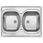 Pomivalno nasadno korito CLASIK dvojno . Dvojno nasadno korito CLASIK. Običajno se uporablja za kuhinje, kjer nimate delovnega pulta in s koritom pokrijete