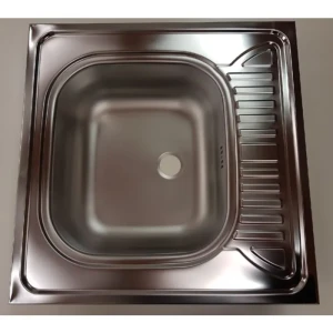 Pomivalno nasadno korito START 60 . Enojno nasadno korito START 60 se uporablja za kuhinje, kjer nimate delovnega pulta in s koritom pokrijete celotno odprtino