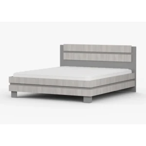 Postelja AKI . Postelja AKI je odlična postelja, primerna za vsako spalnico. Narejena je iz kvalitetne visokokakovostne laminirane plošče. Postelja ima ABS