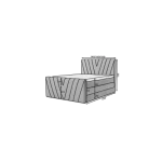 Postelja ANDY 2 . Naj bo vaša spalnica prijeten kotiček, kjer se boste počutili odlično s posteljo ANDY 2. Celotno ležišče je sestavljeno iz trajno