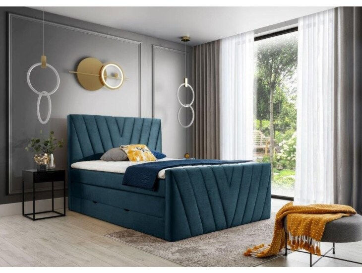 Naj bo vaša spalnica prijeten kotiček, kjer se boste počutili odlično s posteljo ANDY 2. Celotno ležišče je sestavljeno iz trajno pritrjene vzmetnice