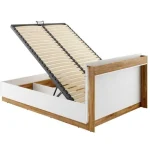 Postelja DANI 140x200 . Postelja DANI je modernega dizajna in brezhibnega izgleda. Postelja je unikatna ker ima pri vzglavju praktično polico na katero lahko