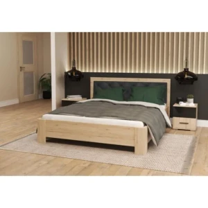 Postelja DULE . Postelja DULE je odlična postelja, primerna za vsako spalnico. Narejena je iz kvalitetne laminirane plošče in ima ABS robove. ABS robovi,