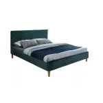 Postelja EAST . Moderna postelja EAST vam bo zagotovila miren spanec. Je elegantna in kvalitetno narejena, dobavljiva v zeleni barvi. Na voljo je v več