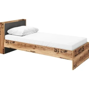 Postelja FERGO . Postelja FERGO je primerna za vsako spalnico. Ima knjižni regal pri glavi, kar vam omogoča da odlagate svoje stvari tja gor. Material: -