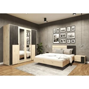 Postelja LAVA 160 x 200 . Postelja LAVA je modernega izgleda s prefinjenimi linijami. Narejena je iz kvalitetne visokokakovostne laminirane plošče debeline