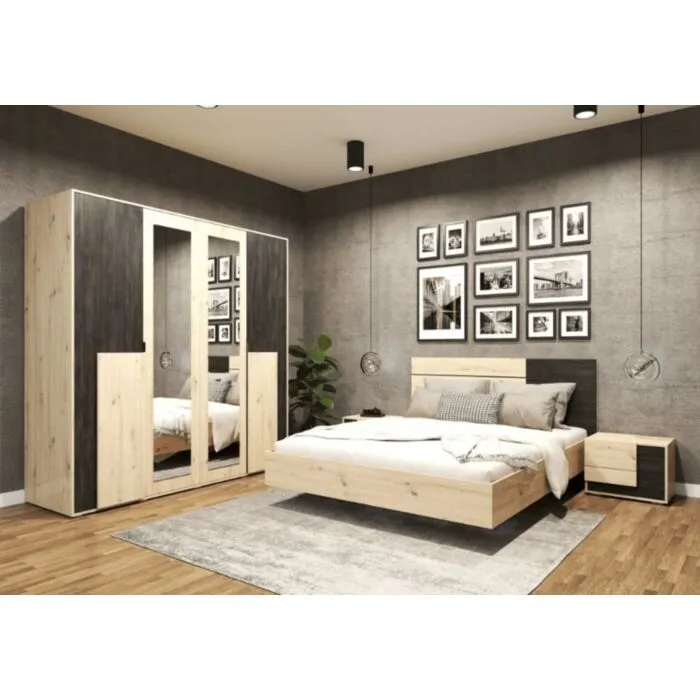 Postelja LAVA 160 x 200 Postelja LAVA 160 x 200 . Postelja LAVA je modernega izgleda s prefinjenimi linijami. Narejena je iz kvalitetne visokokakovostne laminirane plošče debeline
