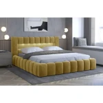 Postelja MARJETA . Oblazinjena postelja MARJETA modernega dizajna vam bo popestrila vaš prostor. Odličen mehanizem vam bo omogočal, da boste lahko