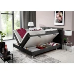 Postelja QUEEN . Oblazinjena postelja QUEEN modernega dizajna vam bo popestrila vaš prostor. Odličen mehanizem vam bo omogočal, da boste lahko posteljnino