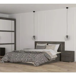 Postelja TIFANY 2 . Postelja TIFANY 2 je narejena iz kvalitetne visokokakovostne laminirane plošče, debeline 16mm. Postelja ima ABS robove, ki zagotavljajo