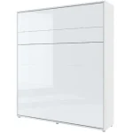 Postelja v omari METULJ 180 x 200 - bela visoki sijaj