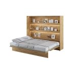 Vodoravna stenska postelja ZVONČEK je primerna za vzmetnico 160 cm širine. Opremljena je z dodatnimi notranjimi policami. Primerna je tudi za majhno