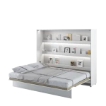 Postelja v omari ZVONČEK 160x200 cm bela visoki sijaj
