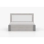 Postelja ZEUS . Postelja ZEUS je odlična postelja, primerna za vsako spalnico. Narejena je iz kvalitetne visokokakovostne laminirane plošče. Postelja ima