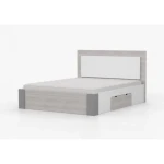 Postelja ZEUS . Postelja ZEUS je odlična postelja, primerna za vsako spalnico. Narejena je iz kvalitetne visokokakovostne laminirane plošče. Postelja ima