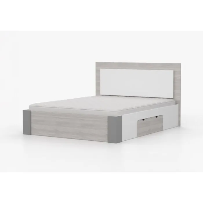 Postelja ZEUS Postelja ZEUS . Postelja ZEUS je odlična postelja, primerna za vsako spalnico. Narejena je iz kvalitetne visokokakovostne laminirane plošče. Postelja ima