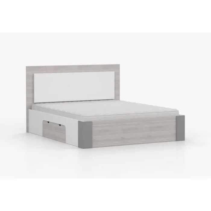 Postelja ZEUS Postelja ZEUS . Postelja ZEUS je odlična postelja, primerna za vsako spalnico. Narejena je iz kvalitetne visokokakovostne laminirane plošče. Postelja ima